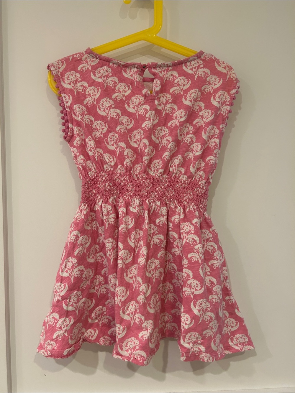 Mini Boden Pink Floral Smocked Casual Dress - Picture 6 of 7